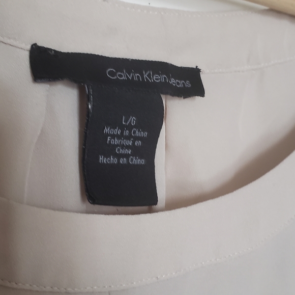 Calvin Klein Jeans Size L Tee Blouse - Picture 2 of 6